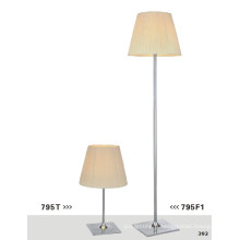 Lampes de sol contemporaines avec crème blanche ombragée (795F1)